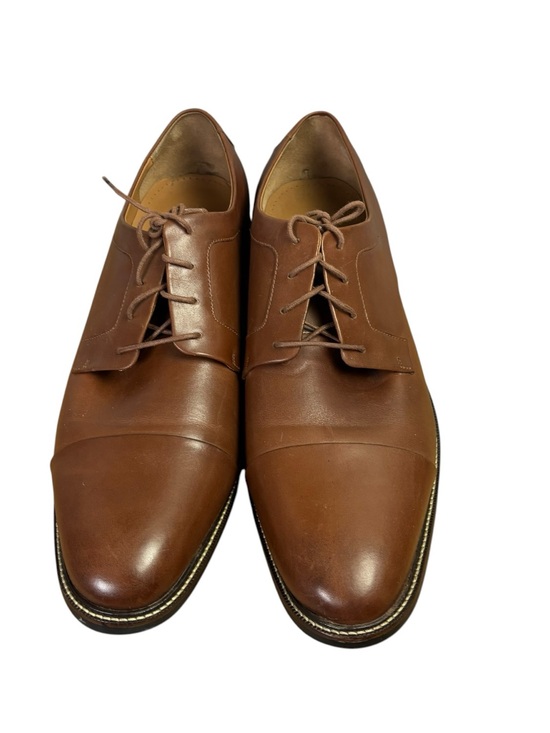 Cole Haan Oxford Leather Casual Dress Shoes Cap Toe Brown Wide Width Men’s 15W